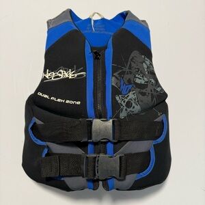 HO‎ Blue & Black Youth Sports Life Jacket 50-90 Lbs 25-29" Chest